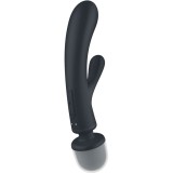Triple Lover Rabbit Vibrator Massager Grau von Satisfyer Vibrator | Fesselliebe.de