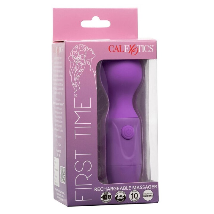 First Time wiederaufladbares Massagerät 10 Vibrationen Lila von Calexotics | Fesselliebe.de