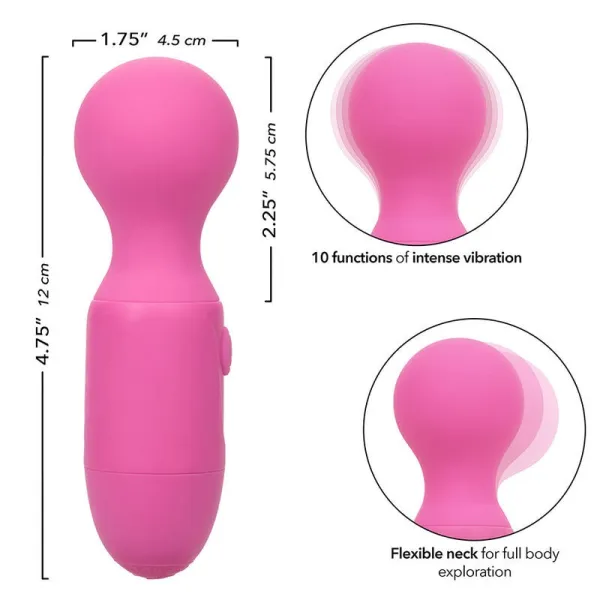 First Time wiederaufladbarer Massager 10 Vibrationen Rosa von Calexotics | Fesselliebe.de
