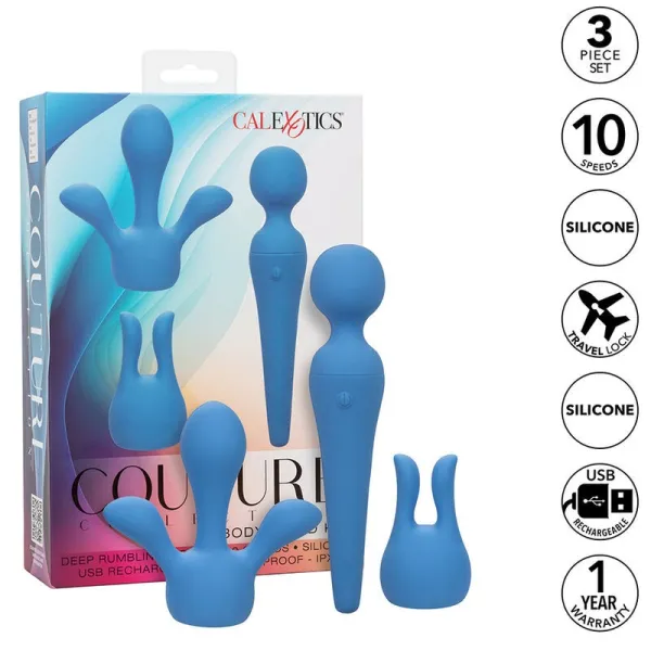 Couture Kit Vibratorstab 10 Vibrationen Blau von Calexotics | Fesselliebe.de