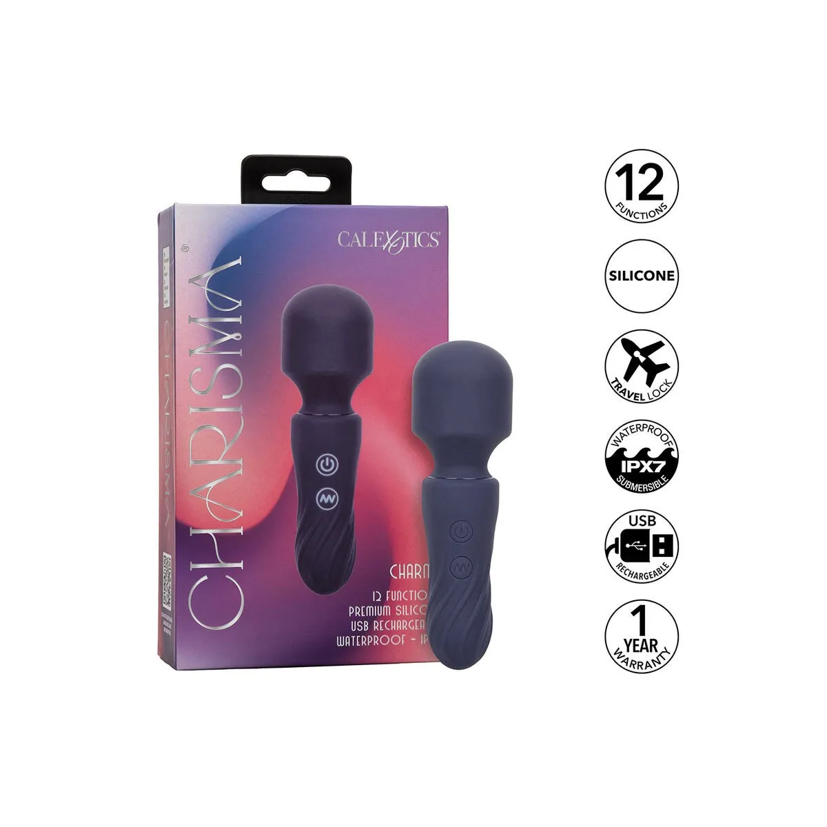 Charisma Charm Massager 12 Funktionen Lila von Calexotics | Fesselliebe.de