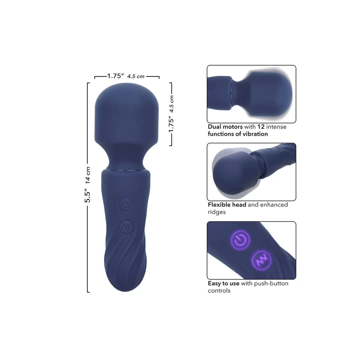 Charisma Charm Massager 12 Funktionen Lila von Calexotics | Fesselliebe.de