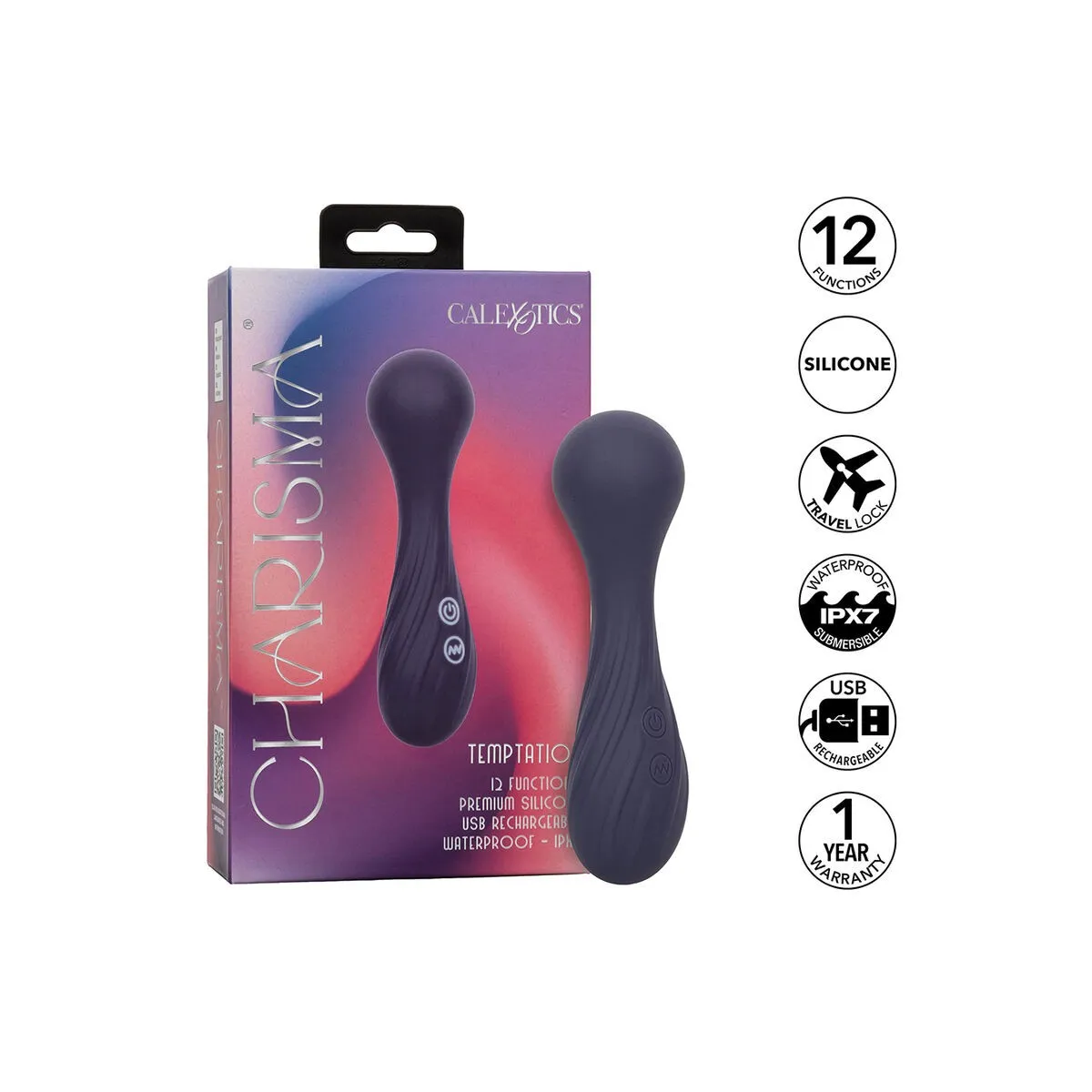 Charisma Temptation Massager 12 Funktionen Lila von Calexotics | Fesselliebe.de