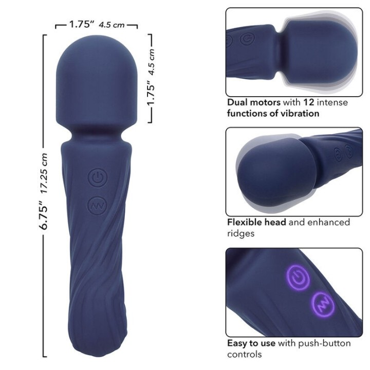 Charisma Allure Massager Doppelmotor 12 Funktionen 17,25 cm X 4,5 cm Lila von Calexotics | Fesselliebe.de