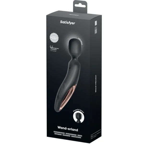 Wand Erland Vibrierendes Massager Schwarz von Satisfyer Wand | Fesselliebe.de