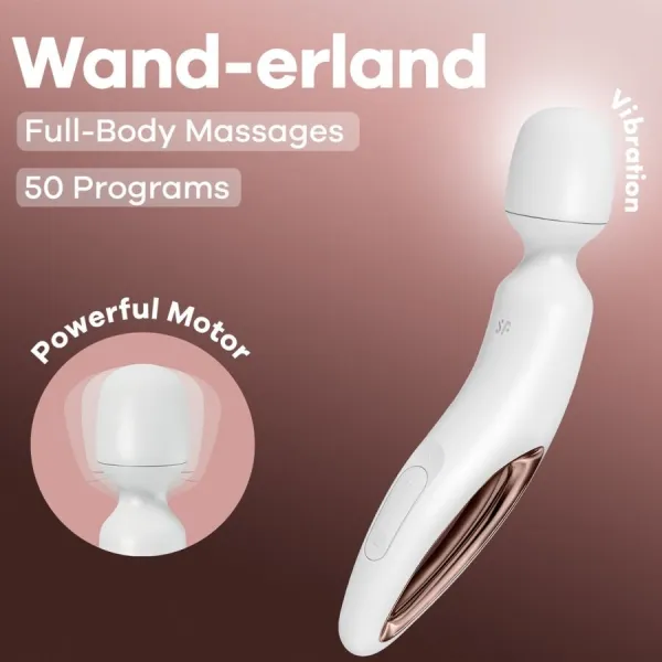 Wand Erland Vibrierendes Massager Weiss von Satisfyer Wand | Fesselliebe.de