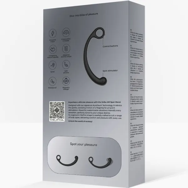 Axi Vibrierender Massagestab Schwarz von Snail Vibe | Fesselliebe.de