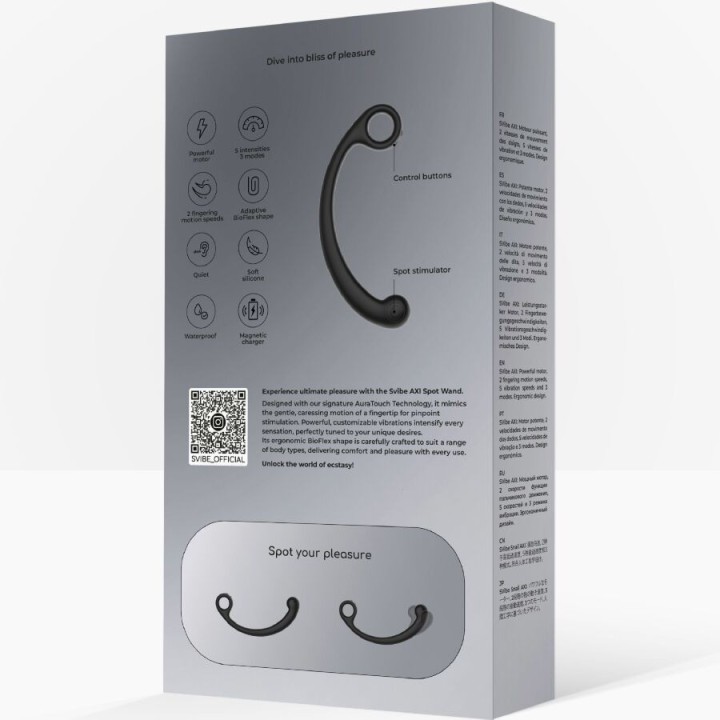 Axi Vibrierender Massagestab Schwarz von Snail Vibe | Fesselliebe.de