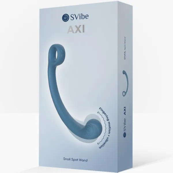 Axi Vibrierender Massagestab Blau von Snail Vibe | Fesselliebe.de