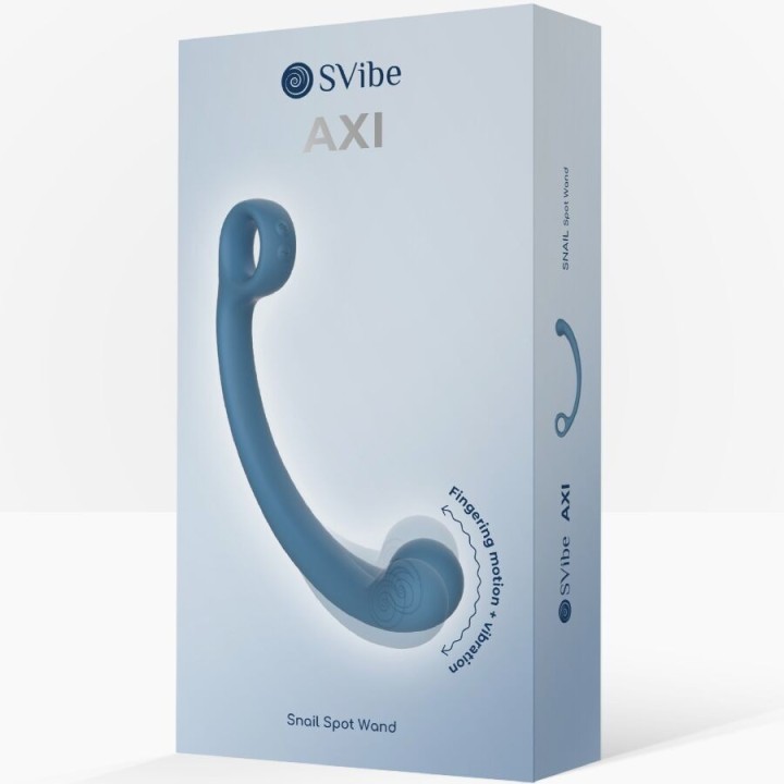 Axi Vibrierender Massagestab Blau von Snail Vibe | Fesselliebe.de
