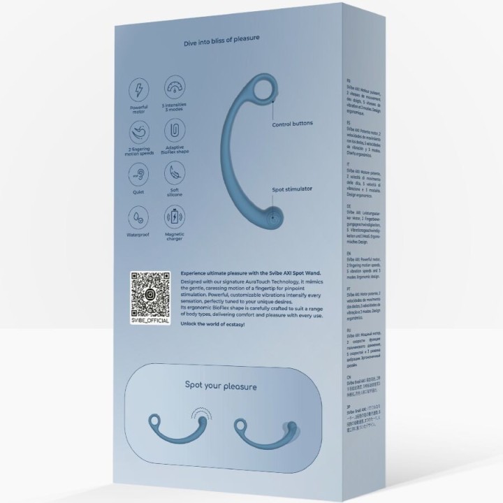 Axi Vibrierender Massagestab Blau von Snail Vibe | Fesselliebe.de
