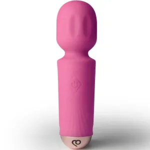 Wiederaufladbarer Mini-Zauberstab mit 16 Funktionen, Pfingstrosenrosa von Rocks-Off