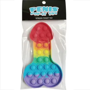 Mehrfarbiges Pop-It-Penis-Anti-Stress-Spielzeug von Kheper Games