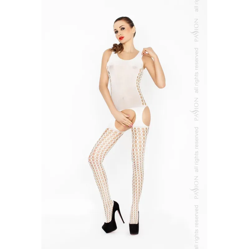 Weißer ouvert Bodystocking BS029 von Passion | Fesselliebe.de