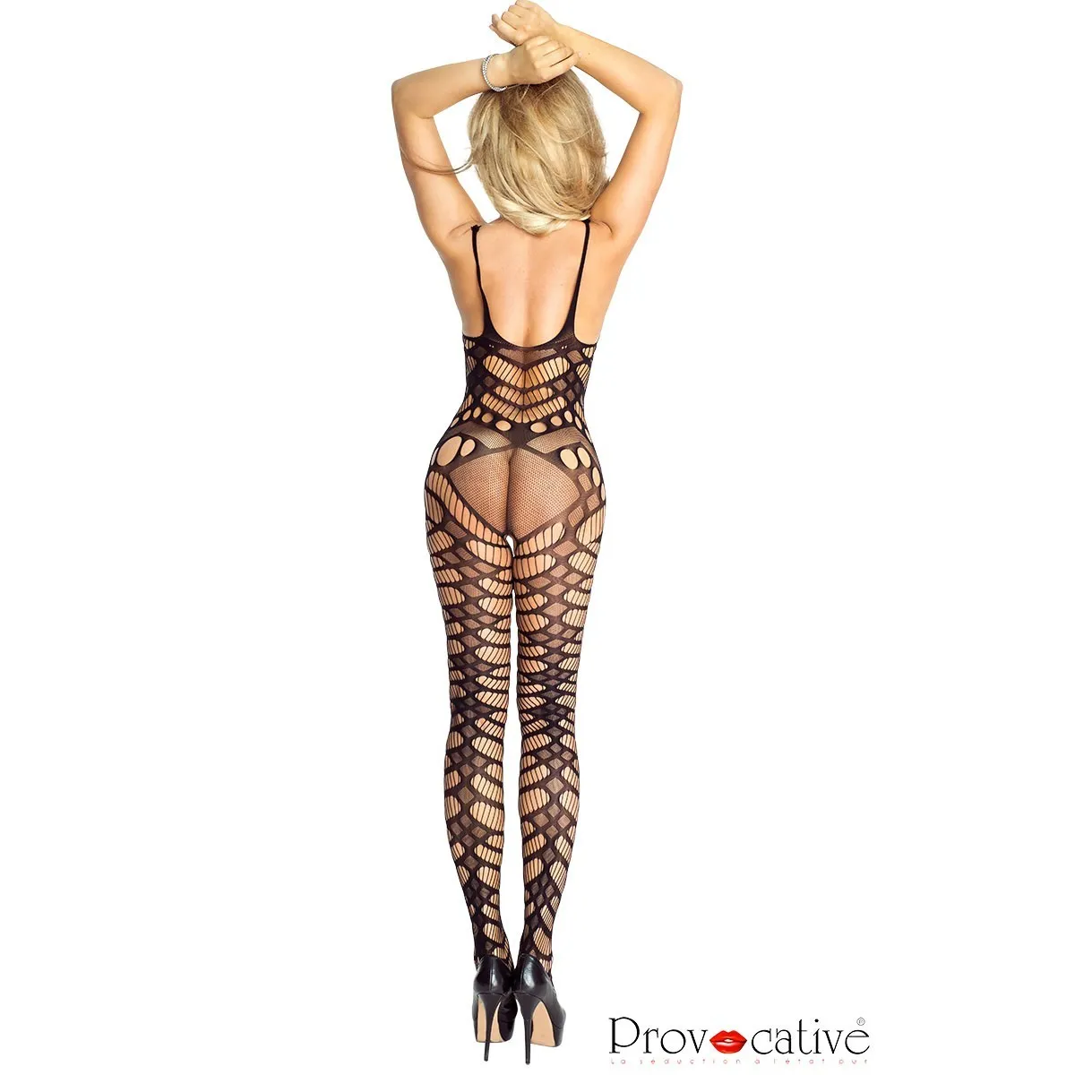 Schwarzes Bodystocking ouvert PR4688 von Provocative | Fesselliebe.de
