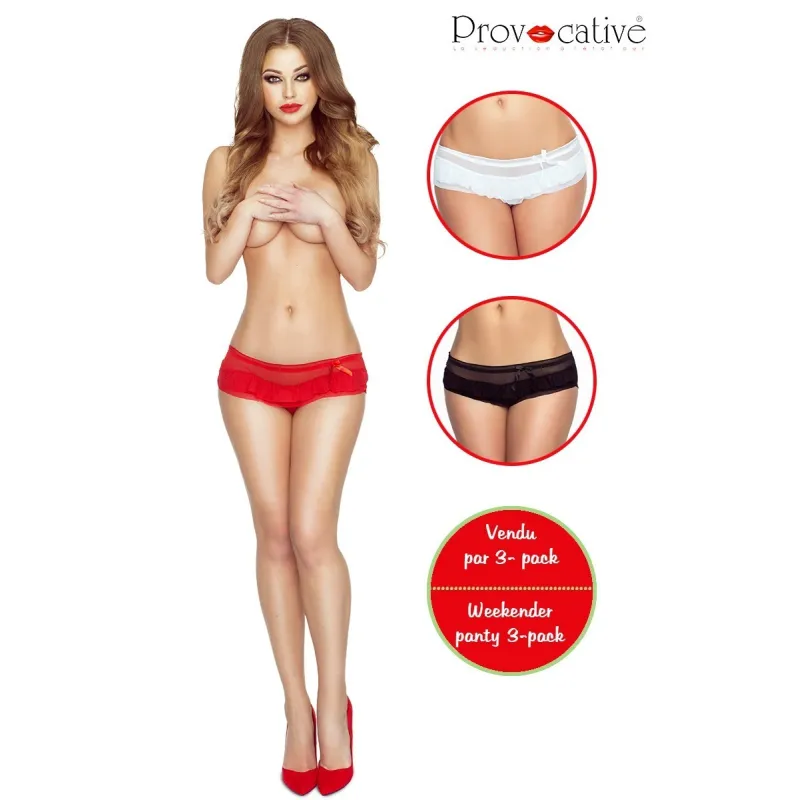 3er Pack Romance a Deux Shorty von Provocative | Fesselliebe.de