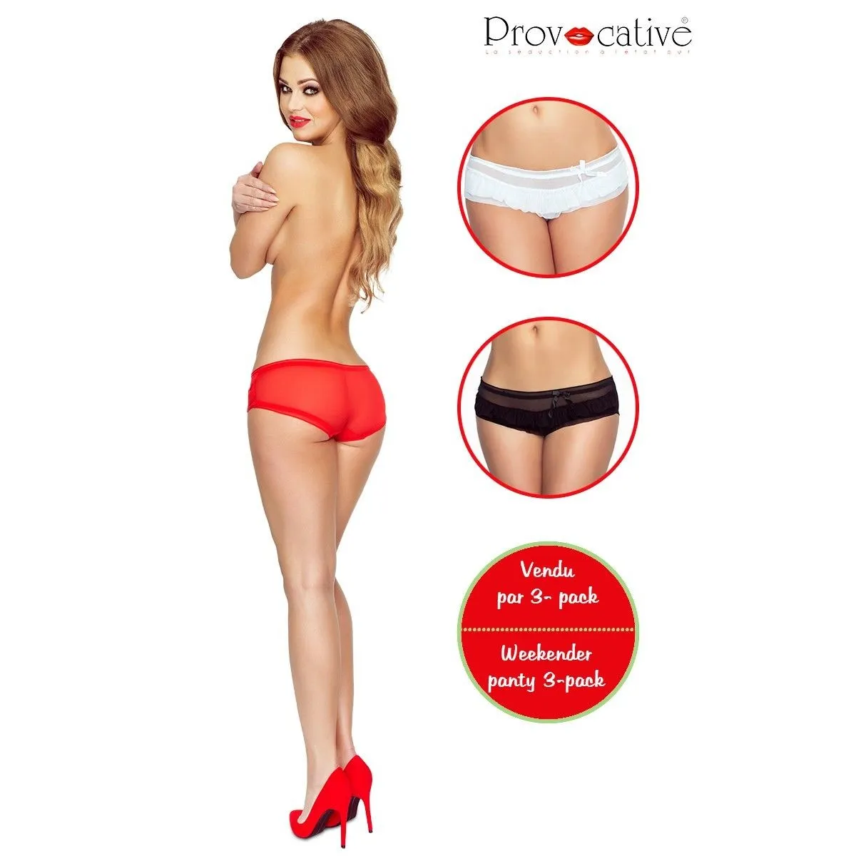 3er Pack Romance a Deux Shorty von Provocative | Fesselliebe.de