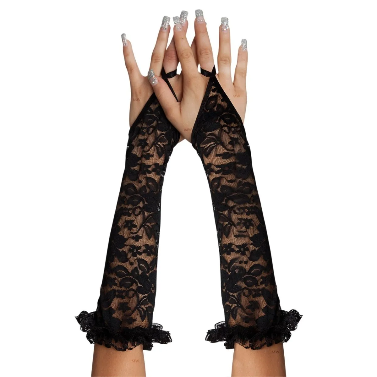 Schwarze Armstulpen 7708 von Softline | Fesselliebe.de