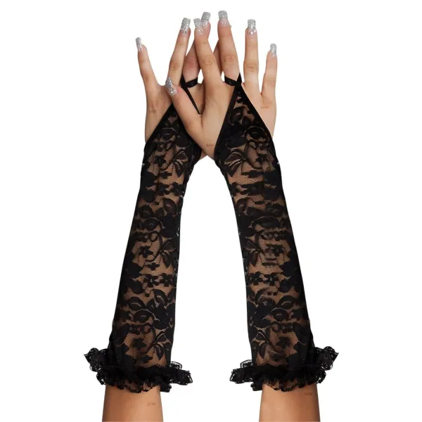 Schwarze Armstulpen 7708 von Softline | Fesselliebe.de