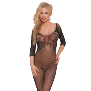 Schwarzer Bodystocking ouvert 6240 von Softline | Fesselliebe.de