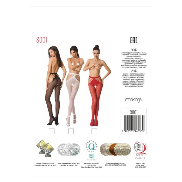 Ouvert Strumpfhose S001 schwarz von Passion Erotic Line | Fesselliebe.de