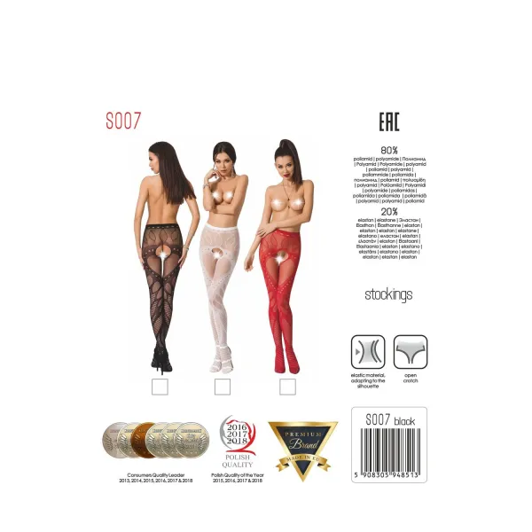 Ouvert Strumpfhose S007 rot von Passion Erotic Line | Fesselliebe.de