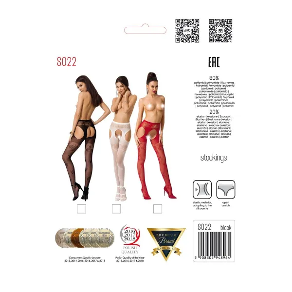 Ouvert Strumpfhose S022 rot von Passion Erotic Line | Fesselliebe.de