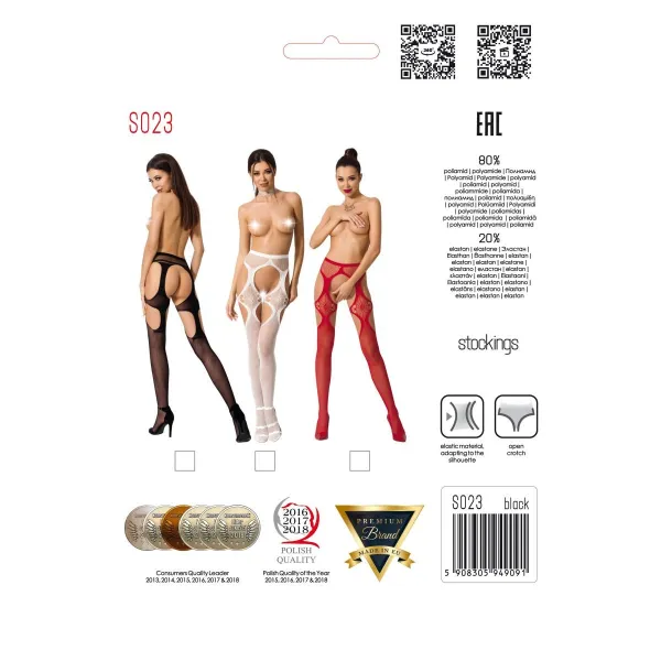 Ouvert Strumpfhose S023 rot von Passion Erotic Line | Fesselliebe.de