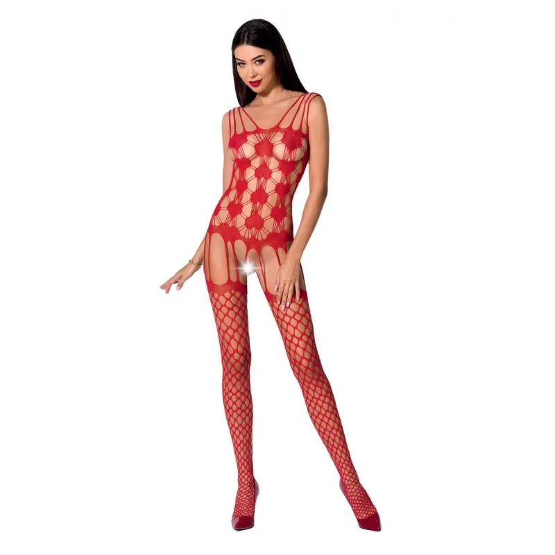 Roter ouvert Bodystocking BS067 von Passion | Fesselliebe.de
