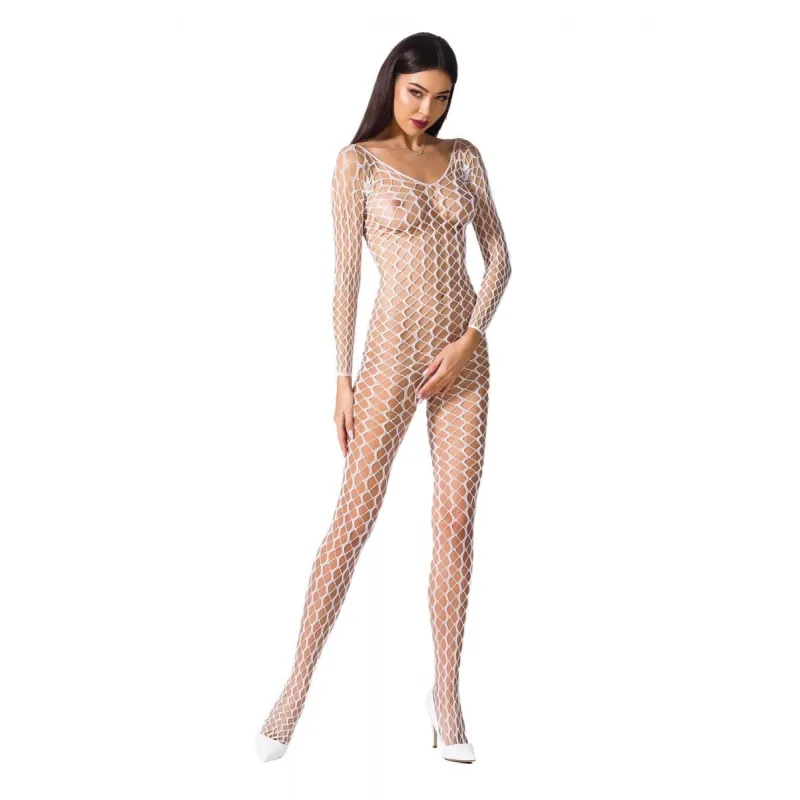 Weißer ouvert Bodystocking BS068 von Passion | Fesselliebe.de
