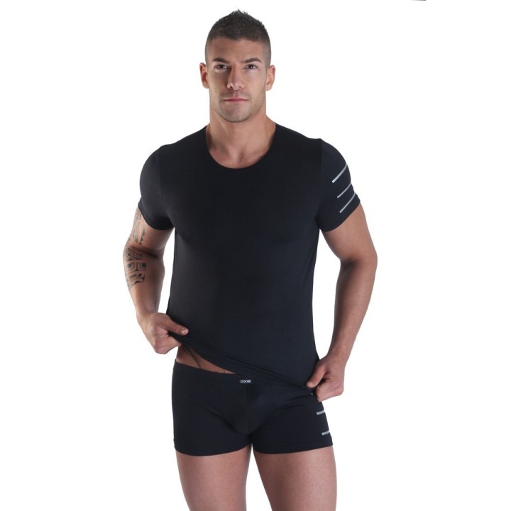 Schwarzes Herren T-Shirt Roadster von Look Me | Fesselliebe.de