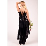 Schwarzes langes Kleid M/1023 von Andalea Dessous | Fesselliebe.de