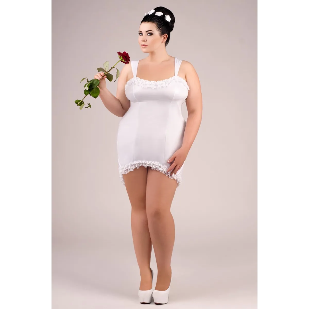 Weißes Kleid E/2021 von Andalea Dessous | Fesselliebe.de