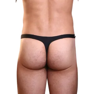 Schwarzer Männer String Open Spirit von Look Me