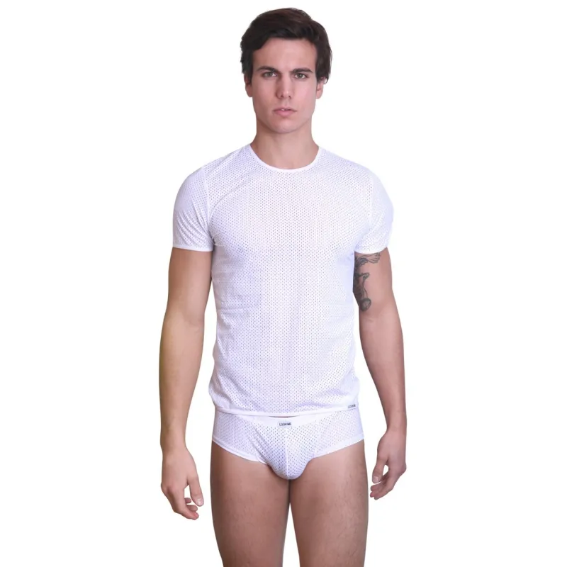 Weißes T-Shirt the Shadow von Look Me | Fesselliebe.de