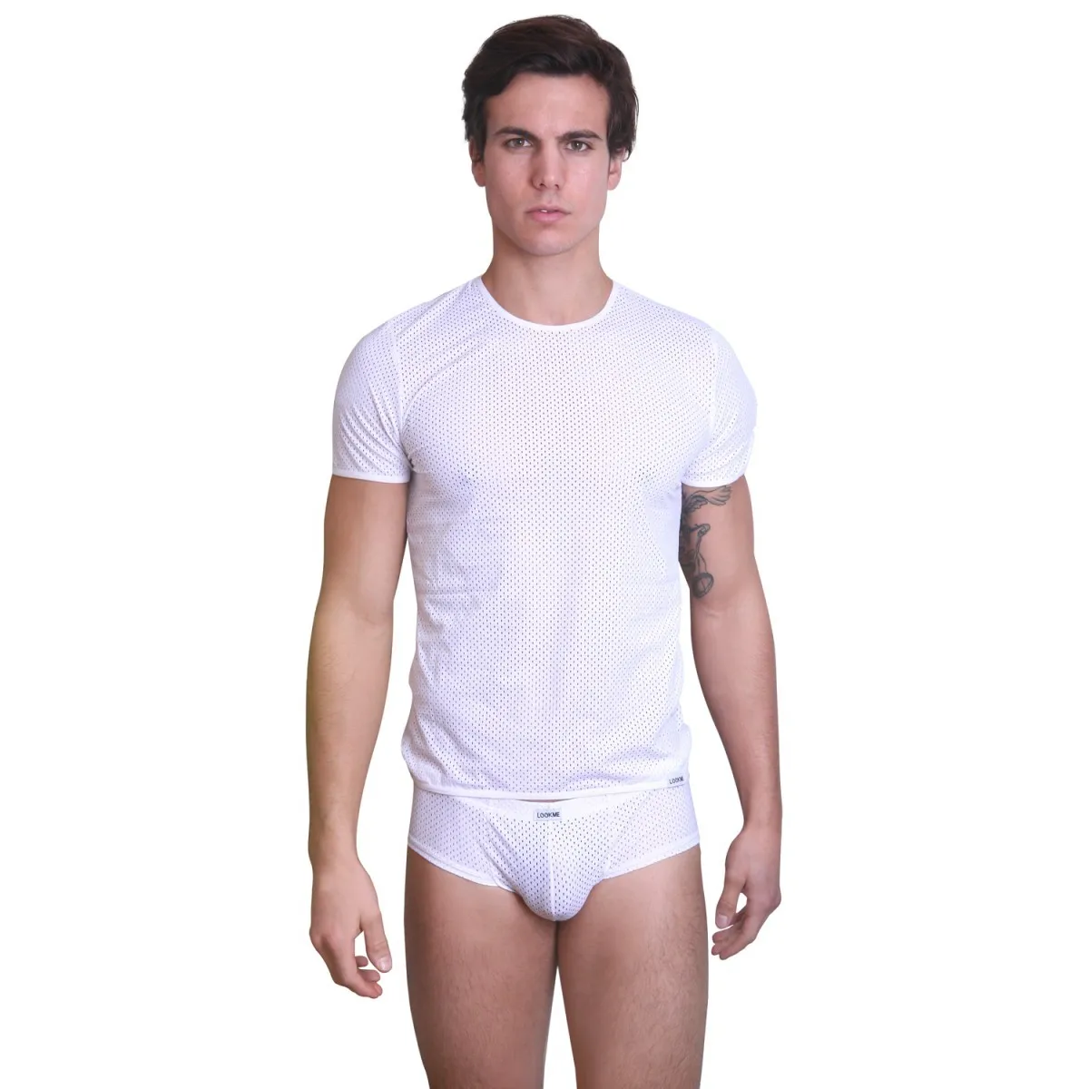 Weißes T-Shirt the Shadow von Look Me | Fesselliebe.de