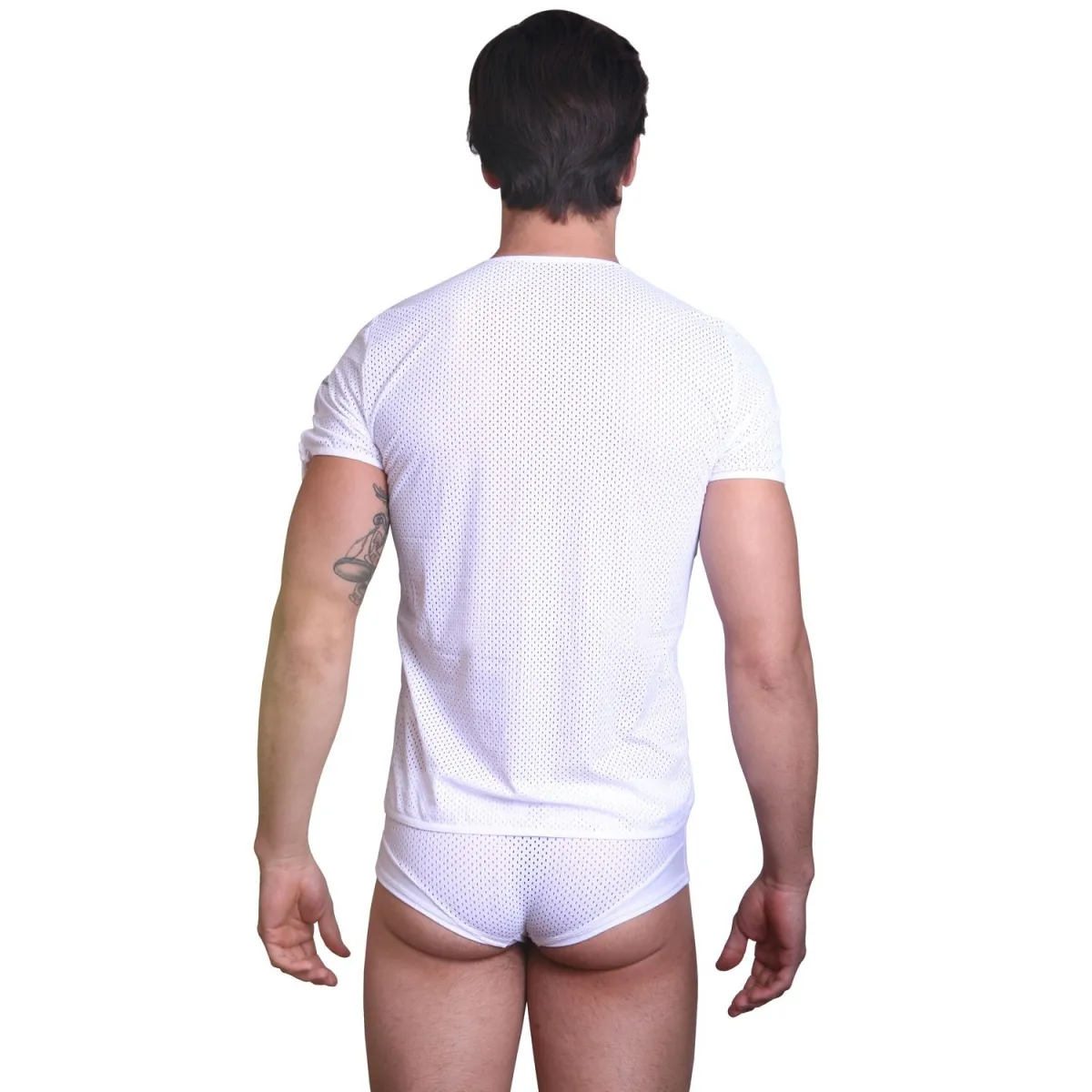 Weißes T-Shirt the Shadow von Look Me | Fesselliebe.de