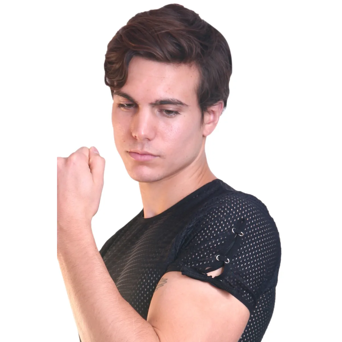 Weißes T-Shirt the Shadow von Look Me | Fesselliebe.de