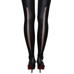 Schwarze Straps-Strümpfe A0190 von 7-Heaven | Fesselliebe.de