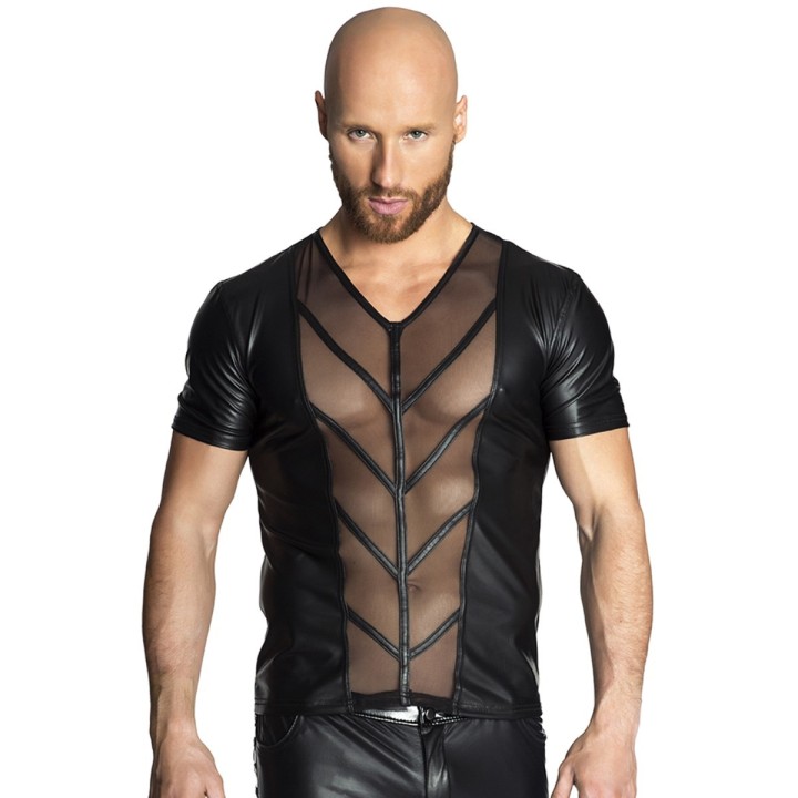Schwarzes Shirt H029 von Noir Handmade | Fesselliebe.de