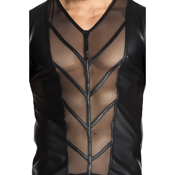 Schwarzes Shirt H029 von Noir Handmade | Fesselliebe.de