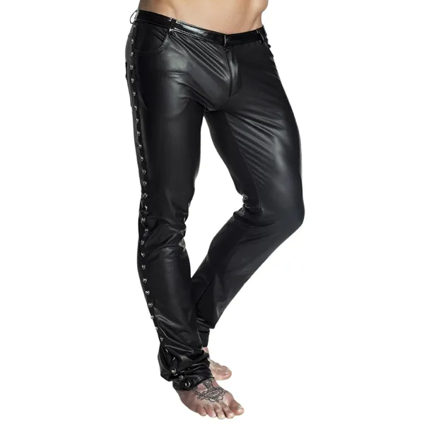 Schwarze lange Hose H039 von Noir Handmade | Fesselliebe.de