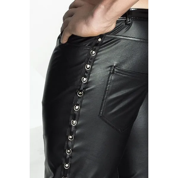 Schwarze lange Hose H039 von Noir Handmade | Fesselliebe.de
