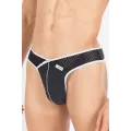 Schwarz/weißer Männer String Mixing 43-57 von Look Me