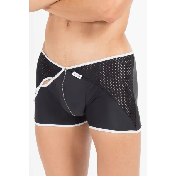 Schwarz/weißer Herren-Boxer Mixing 43-67 von Look Me | Fesselliebe.de