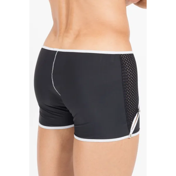 Schwarz/weißer Herren-Boxer Mixing 43-67 von Look Me | Fesselliebe.de