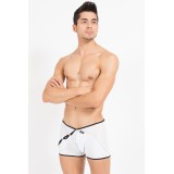Weiß/schwarzer Herren-Boxer Mixing 43-67 von Look Me | Fesselliebe.de