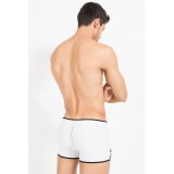 Weiß/schwarzer Herren-Boxer Mixing 43-67 von Look Me | Fesselliebe.de