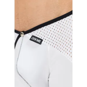 Weiß/schwarzer Herren-Boxer Mixing 43-67 von Look Me