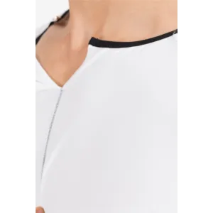 Weiß/schwarzes V-Shirt Mixing 43-77 von Look Me